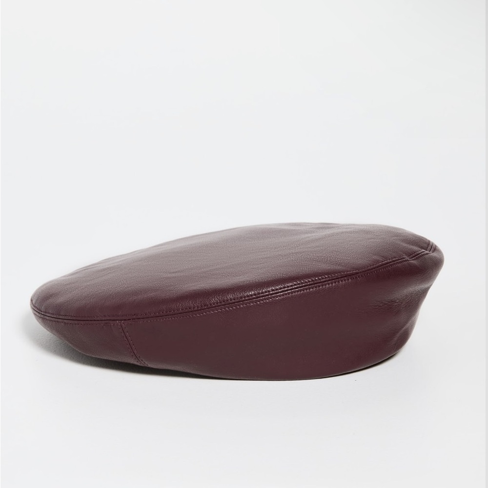 Stand Studio Freida Faux Leather Beret in burgundy, new! - Picture 8 of 10